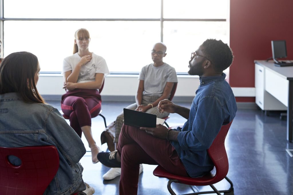 How can an intensive outpatient program help with PTSD?